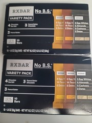 2 Boxes RXBAR Protein Bars, Protein Snack, Snack Bars, Variety Pack, 18.3oz