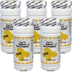 5x Super Natural Brazil Bee Propolis 200 Softgels