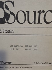 Medtrition ProSource Oral Supplement Neutral 30oz 10gm Protein 100 cal 07/2027