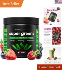Revitalize with SuperGreens Powder: 40 Organic Superfoods & Easy Mix – 9.1oz