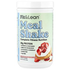 2 X Fit & Lean, Meal Shake, Complete Fitness Nutrition, Strawberry Shortcake, 0