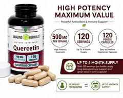 Amazing Formulas Quercetin 500 mg 120 Veggie Capsules Dietary Supplement✅2 PACK
