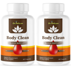 Body Clean- Cardiovascular Health, Blood Pressure & Sugar Support- 2 Bottles