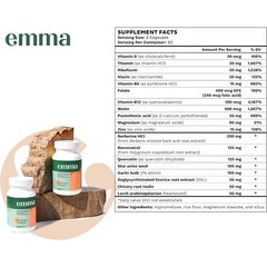 3 Pack Emma Gut Health Supplement 180 Capsules for Bloating Relief & Leaky Gut⭐