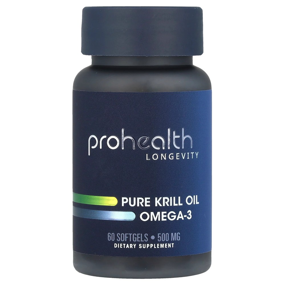 2 X ProHealth Longevity, Pure Krill Oil Omega-3, 60 Soft Gels