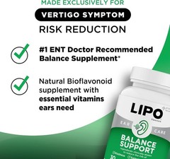 LIPO Balance Support – Daily Inner Ear & Balance Formula