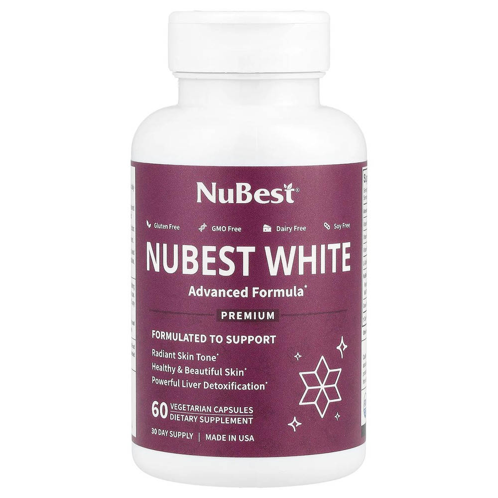 2 X NuBest, Nubest White, 60 Vegetarian Capsules