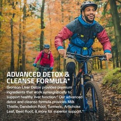 Bronson Liver Detox Advanced, Milk Thistle & More, Non-GMO, 60 Veggie Capsules