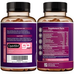 Hair Growth Vitamins for Women | Biotin 10000mcg Collagen Patented