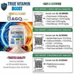 Electrolyte Complex Hydration Powder | 12 Minerals + 6 Vitamins | Strawberry