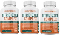 3 Btl Nitric Oxide 3500mg L-Arginine Citrulline Build Muscle Pump Growth Pills