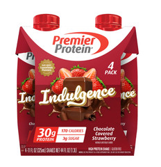 Premier Protein Indulgence Protein Shake, Chocolate Covered Strawberry, 30g Prot