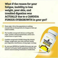 Pure Peak Candida Cleanse 60 Vegan Capsules Probiotic Gut Health Support