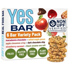 YES Nut Bars – Six Flavor Variety Pack – Soft Chewy Healthy Snack Bars Made w…