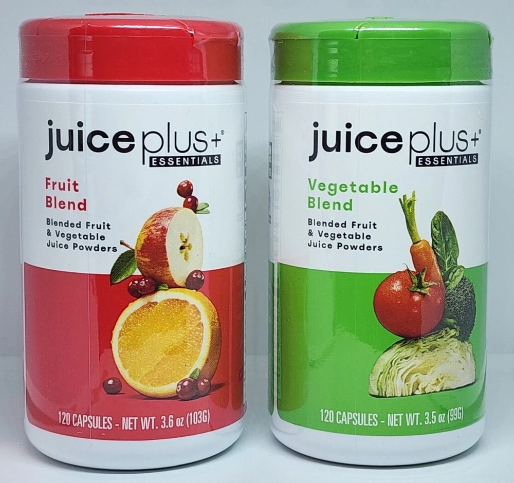 Juice Plus Vegetable & Fruit Blends 240 Capsules 2 Mo Supply 01/2027 New Sealed