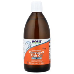 2 X NOW Foods, Omega-3 Fish Oil, Lemon , 16.9 fl oz (500 ml)