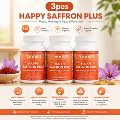 Happy Saffron Plus by BrainMD,Positive Mood & Emotional Wellness