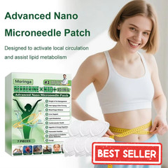 Moringa Berberine 10 in 1 Advanced Nano Microneedle Patch for Weight Loss.1x7pcs