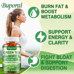 Green Tea Gummies – Weight Loss Fat Burner To Curb Cravings & Boost Metabolism