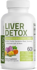 Bronson Liver Detox Advanced, Milk Thistle & More, Non-GMO, 60 Veggie Capsules