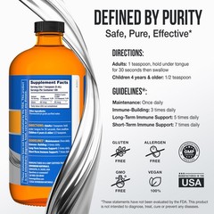 Sovereign Silver Immune Support, Colloidal 32 Fl Oz (Pack of 1), Brown