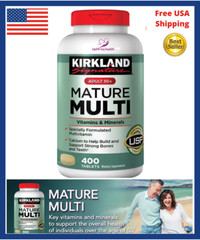 Kirkland Signature Mature Adult 50+ Multi 400 Tablets Antioxidant Support