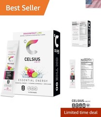 2.8oz Dragonfruit Lime Energy Powder Sticks – 7 Essential Vitamins for Life