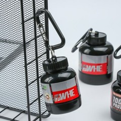 100/200ML Protein Keychain Mini Portable Powder Bottle With Health Funnel