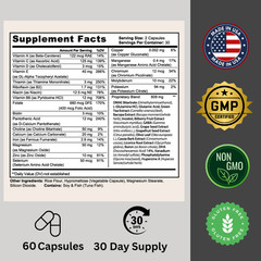 Brain Vex Memory Focus Supplement Cognitive Support Formula w/Bacopa 10 Bottles