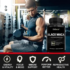 Maca Extract – Testosteron Booster Monster Test for Men 30 to 120 Capsules
