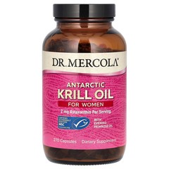 2 X Dr. Mercola, Antarctic Krill Oil for Women, 270 Capsules
