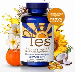 YES Plant-Based Omega 3-6-9 ?C Burpless Fish Oil Alternative with Flax, Evening