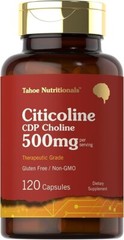 Citicoline 500mg | 120 Capsules | CDP Choline Supplement | by Tahoe Nutritionals