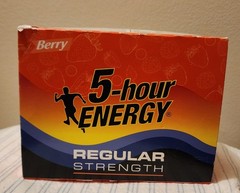 5 Hour Energy Shots 12 Pack Berry Flavor Sugar Free Regular Strength $3 Shipping