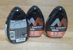 3 BTLS: MiO Energy Tropical Fusion Liquid Water Enhancer 1.62oz Bottle caffeine