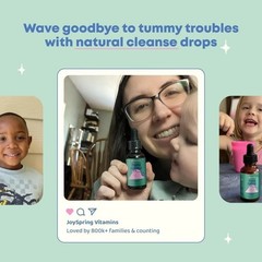 JoySpring Kids’ Liquid Cleanse – Natural Digestive Health Support – 1 oz NEW