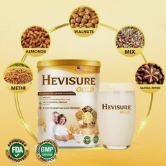 2 Tin Hevisure Gold Diabetic Milk Stabilize Blood Sugar Plant-Based 400g