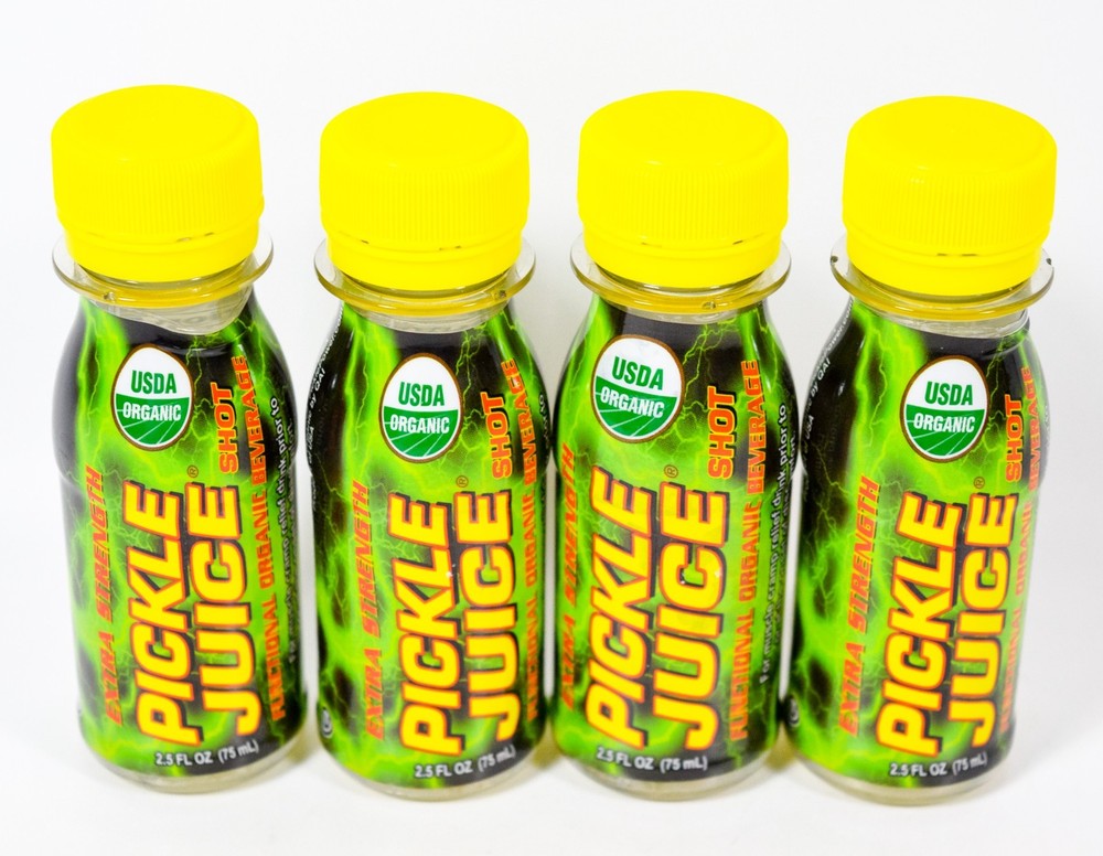 4 EXTRA STRENGTH Pickle Juice SHOT Organic Beverage Kosher 2.5 fl oz 05/20/2027