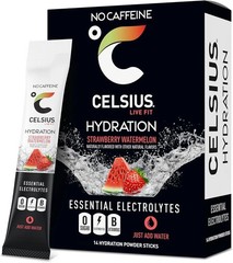 CELSIUS HYDRATION Strawberry Watermelon Flavor, Essential Electrolyte Hydration
