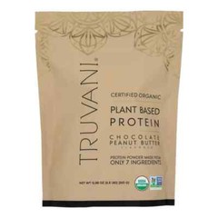 Truvani Organic Plant Based Protein Powder Chocolate Peanut Butter 12.88 Ounce