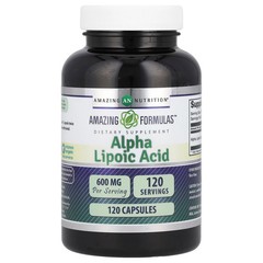2 X Amazing Nutrition, Alpha Lipoic Acid, 600 mg, 120 Capsules