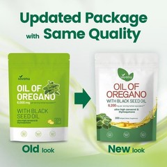 Oil of Oregano with Black Seed Oil | Natural Antioxidants | Nutritional Support