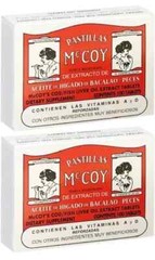 Pastillas Mc Coy Cod/Fish Liver Oil Extract. 100 tablet 2 Pack