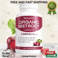 Beravia Organic Beet Root Capsules, Natural Beet Root for Daily Wellness and …