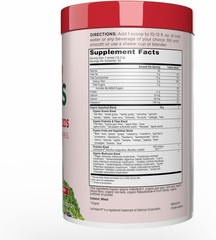 Healthy Berry Flavor Super Greens Drink Mix: 50 Organic Foods for Daily Wellness