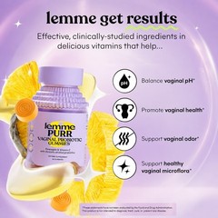 Lemme Purr Vaginal Probiotic Gummies | Balance pH & Intimate Odor