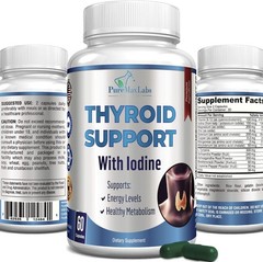 Suplemento de apoyo para la tiroides con yodo: potencia la energía y el enfoque