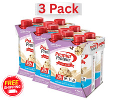 Premier Protein Shake Cookie Dough 12 Pack 30g Protein Low Sugar Ready to Drink