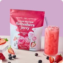 Javvy Clear Protein Refresher Strawberry Açaí & Mango Pineapple 2 Pack 10g Prote