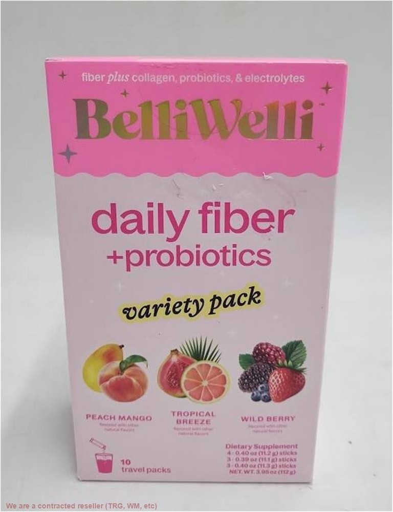 BelliWelli Fiber, Probiotics, Collagen, Electrolyte Multivitamin Powder Stick…
